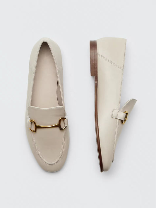 Amar Flat Leather Loafers