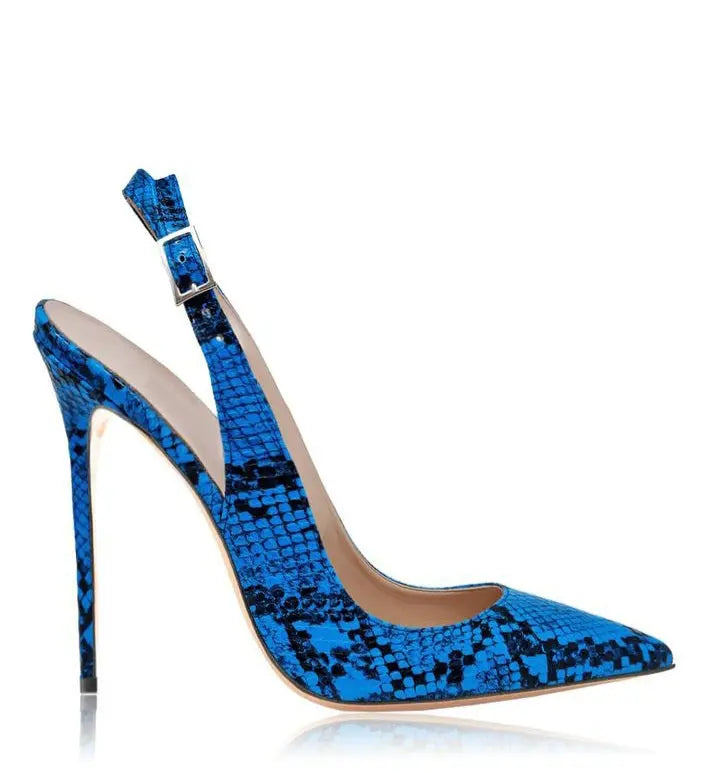 Eve Blue Slingback Queen Sheila