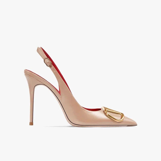 Adora Matt Nude Slingback Sandals
