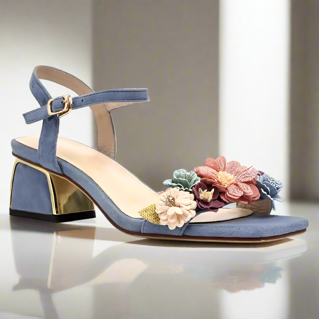 Jessamy Flower Flock Sandals