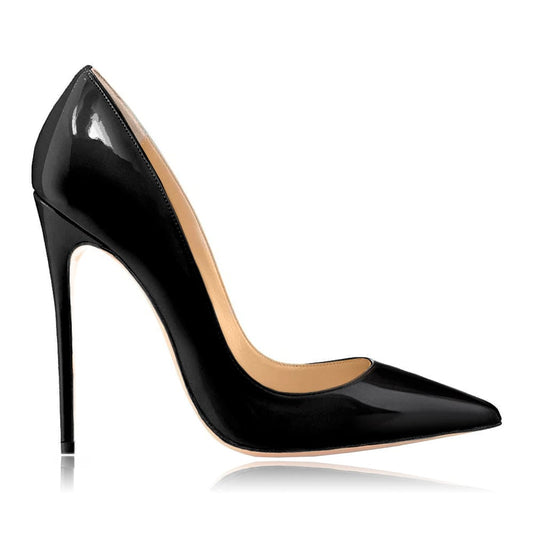 Gabriella Black Patent Leather Heels
