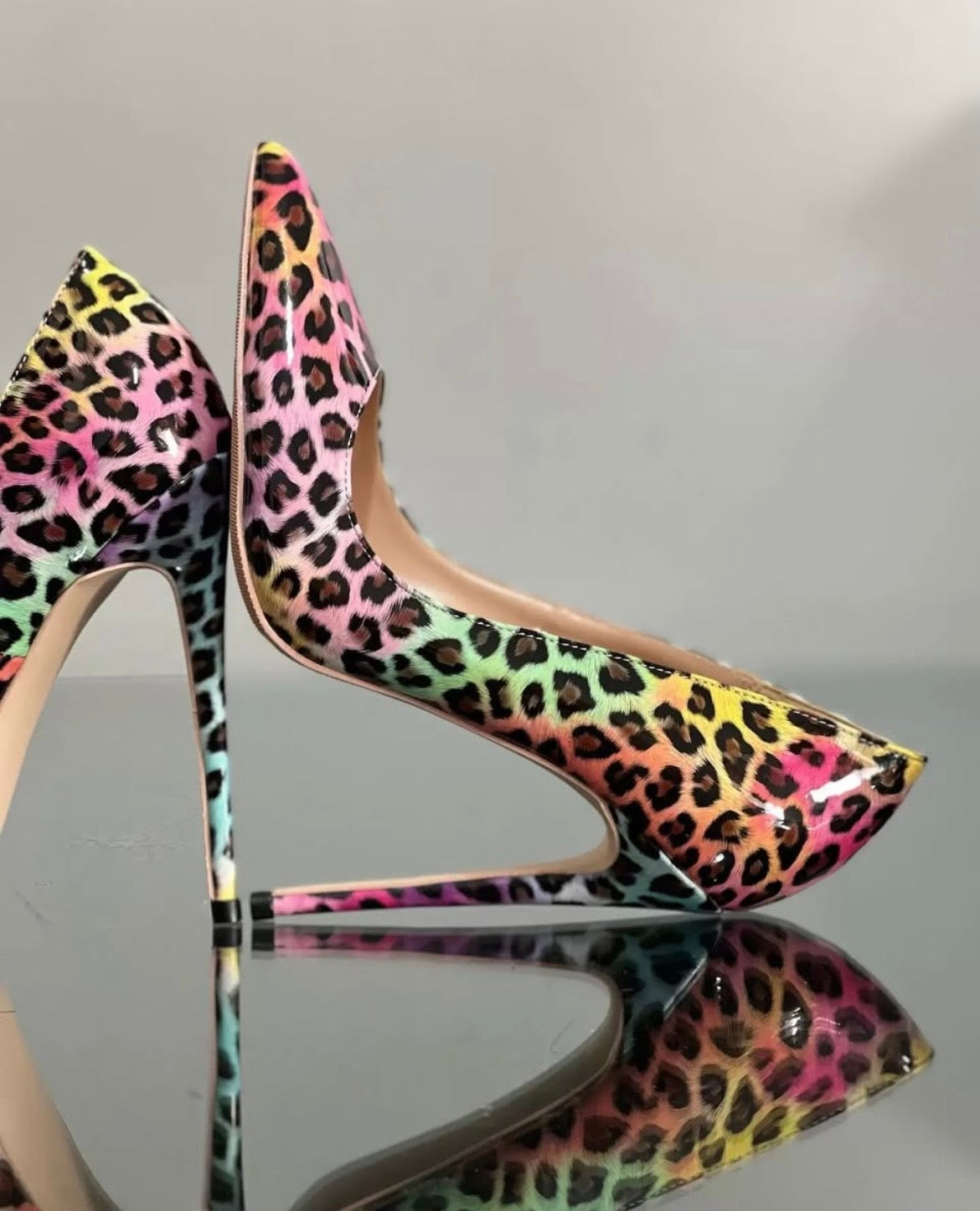 Sinach Multi Colour Rainbow Heels