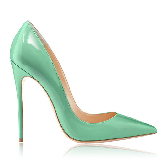 Gabriella Mint Green Patent Leather Heels