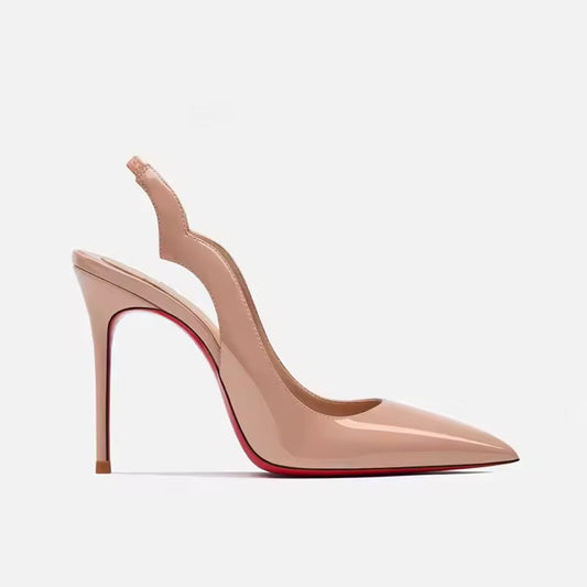 Mila Nude Slingback Sandals