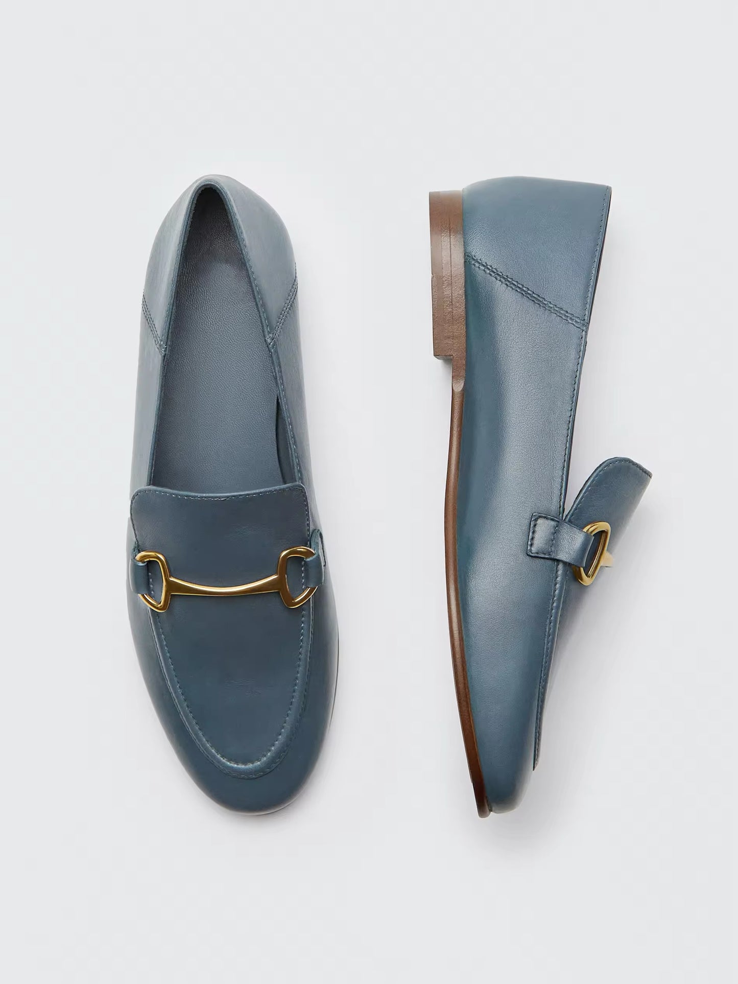 Amar Flat Leather Loafers