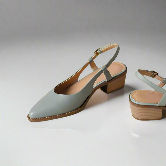 Regina Blue Grey Flat Sandals