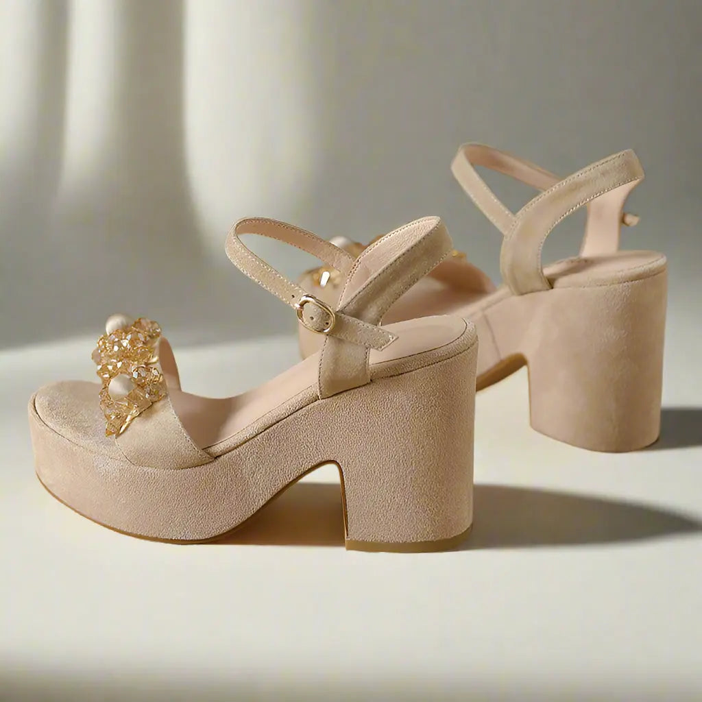 Leena Nude Platform Sandal Queen Sheila Brand