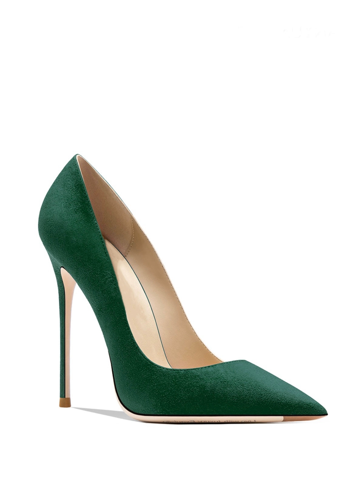 Tabitha Flock Green Heels