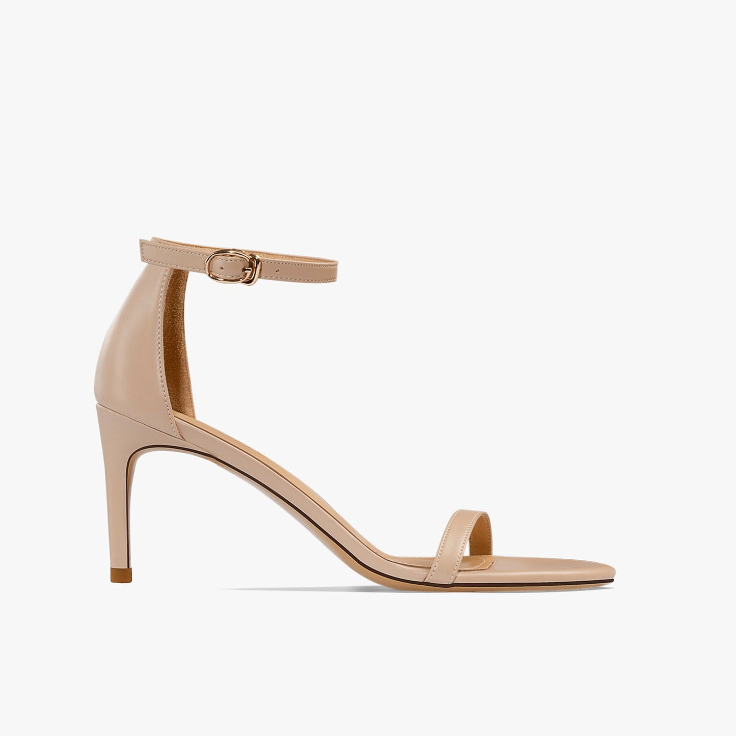 Mahalia Leather Open Toe Nude Sandals