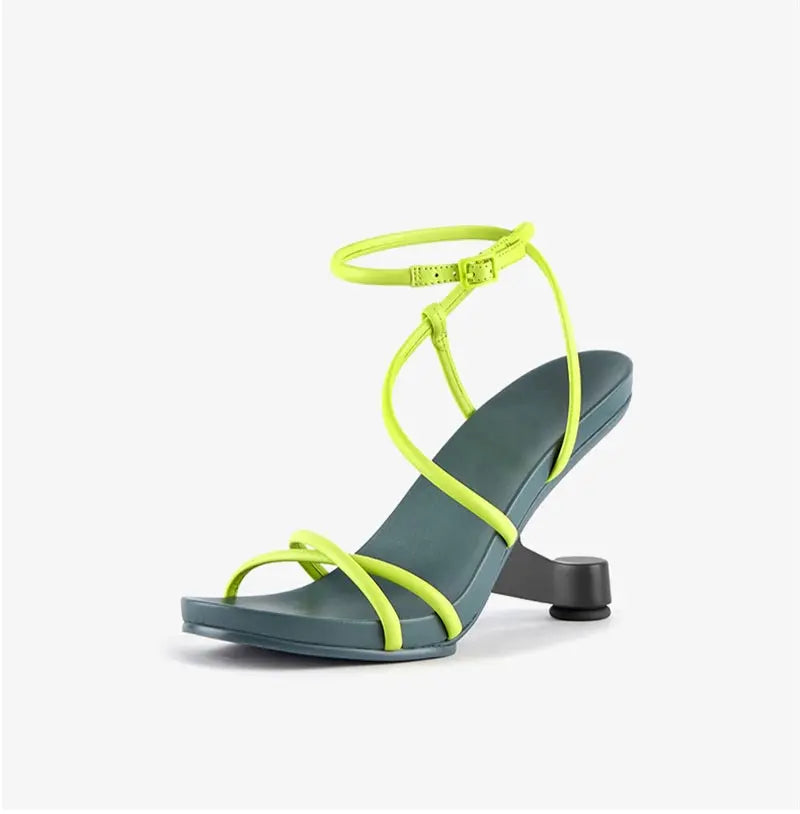 Gladys Green Sandal Queen Sheila Brand