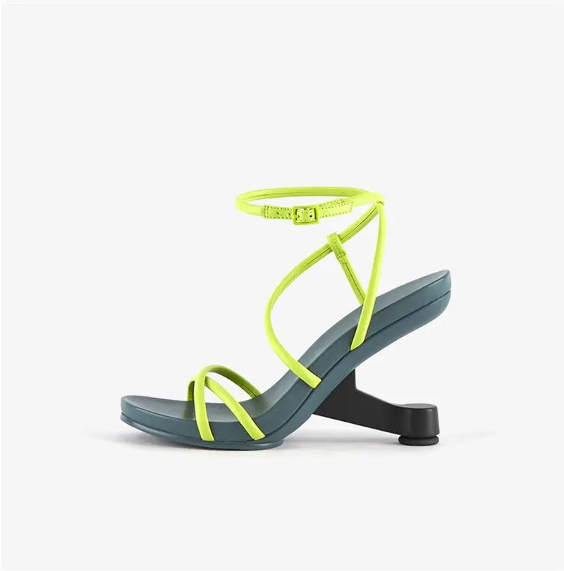 Gladys Green Sandal Queen Sheila Brand