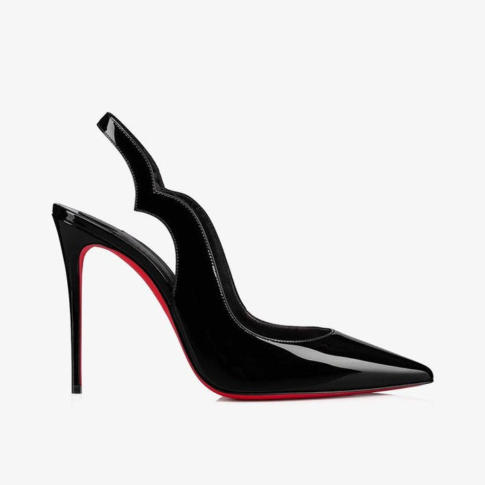 Mila Black Slingback Sandals