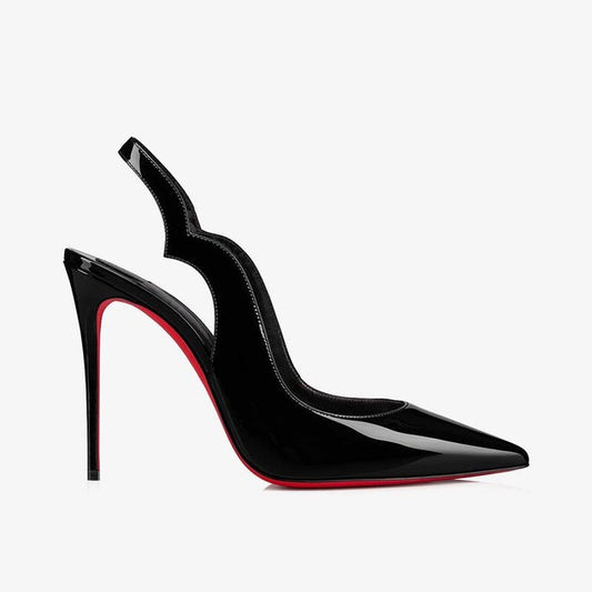 Mila Black Slingback Sandals