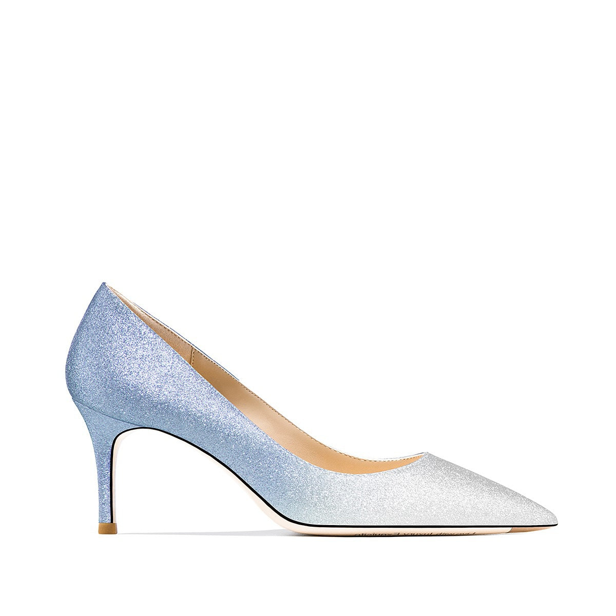 Josephine Silver-Pink Sequin Beige Bottom Heels