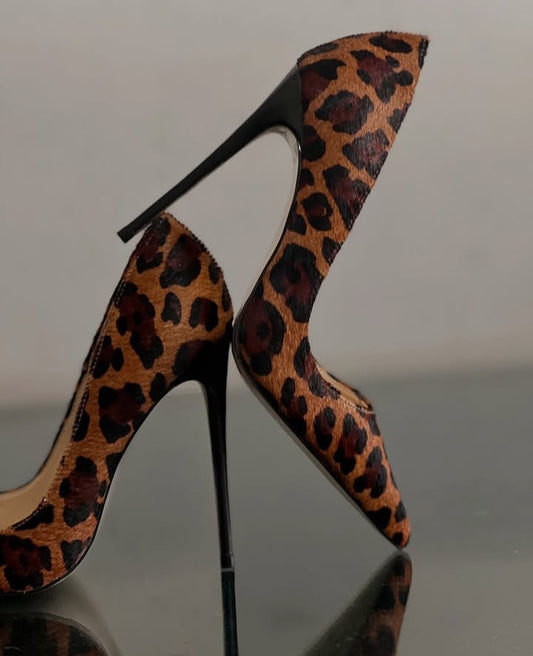 Doxa Leopard Multicolour Open Side Heels
