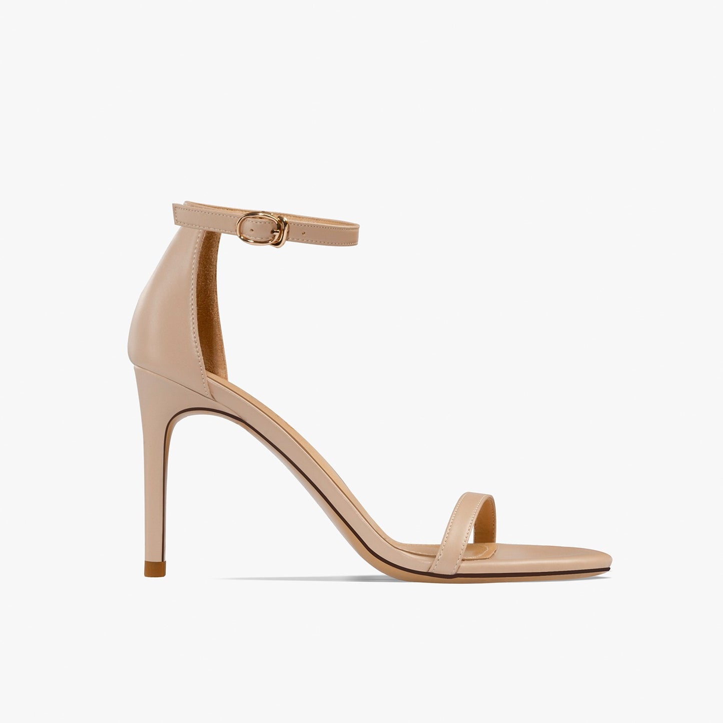 Mahalia Leather Open Toe Nude Sandals