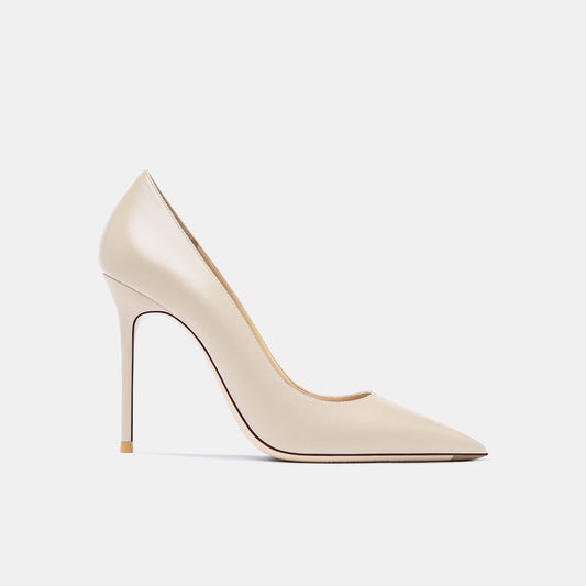 Tabitha Matt Cream-white Mid-Heels