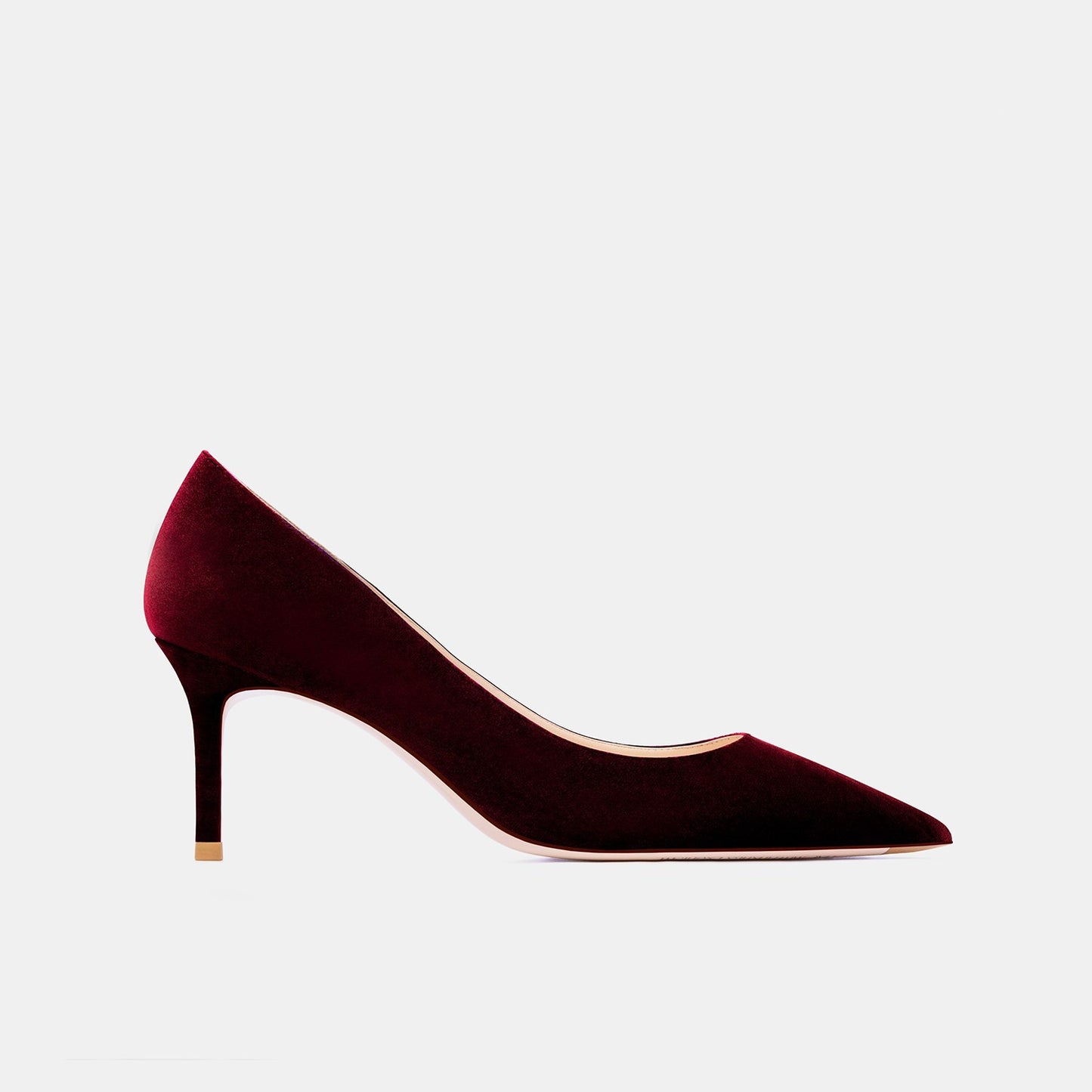 Tabitha Flannel Claret Heels