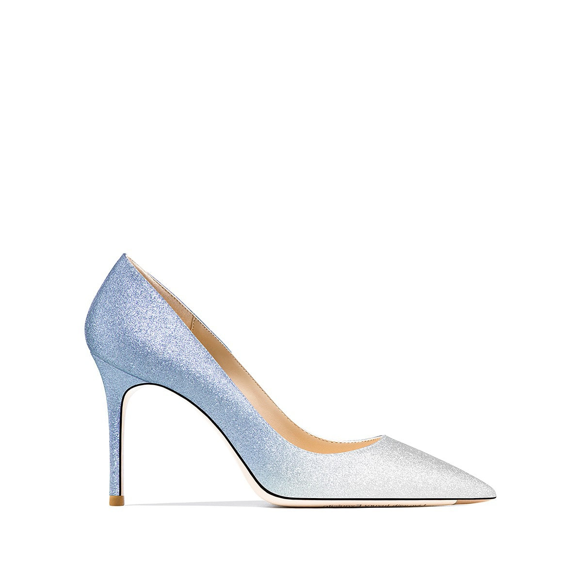 Josephine Silver-Pink Sequin Beige Bottom Heels