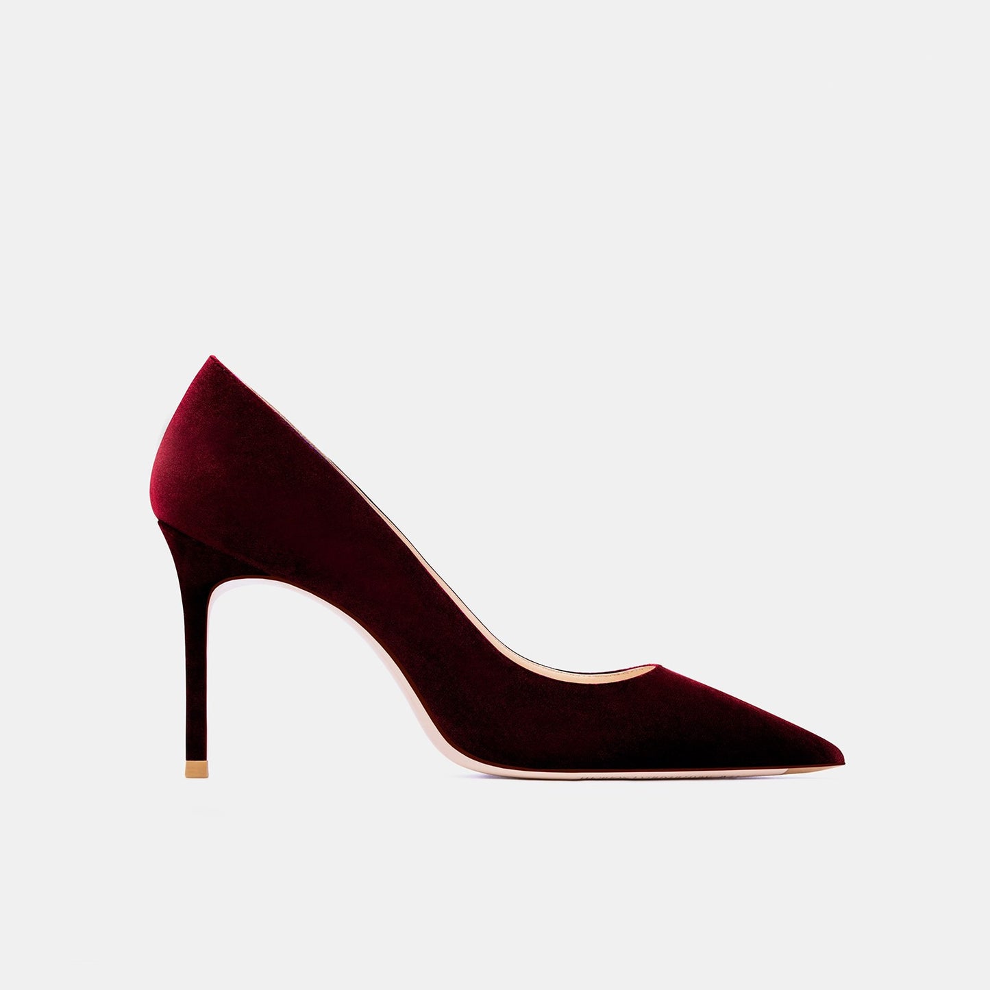 Tabitha Flannel Claret Heels