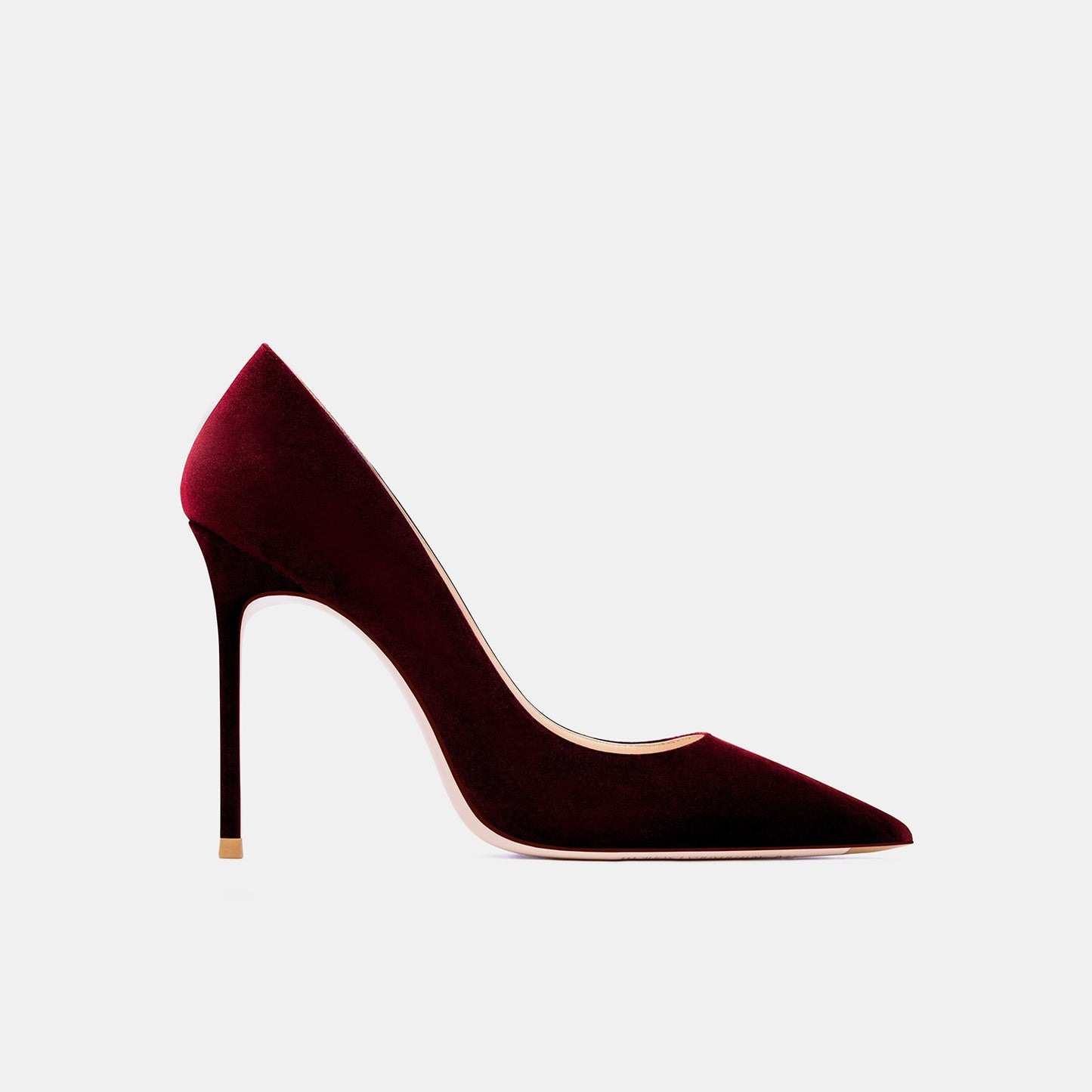 Tabitha Flannel Claret Heels