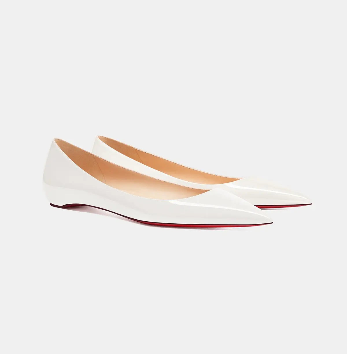 Sade Cream White Flat Pump - Queen Sheila Brand 