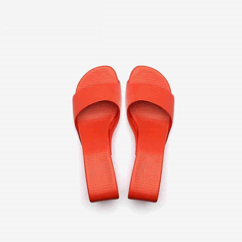 Eliana Orange Mules