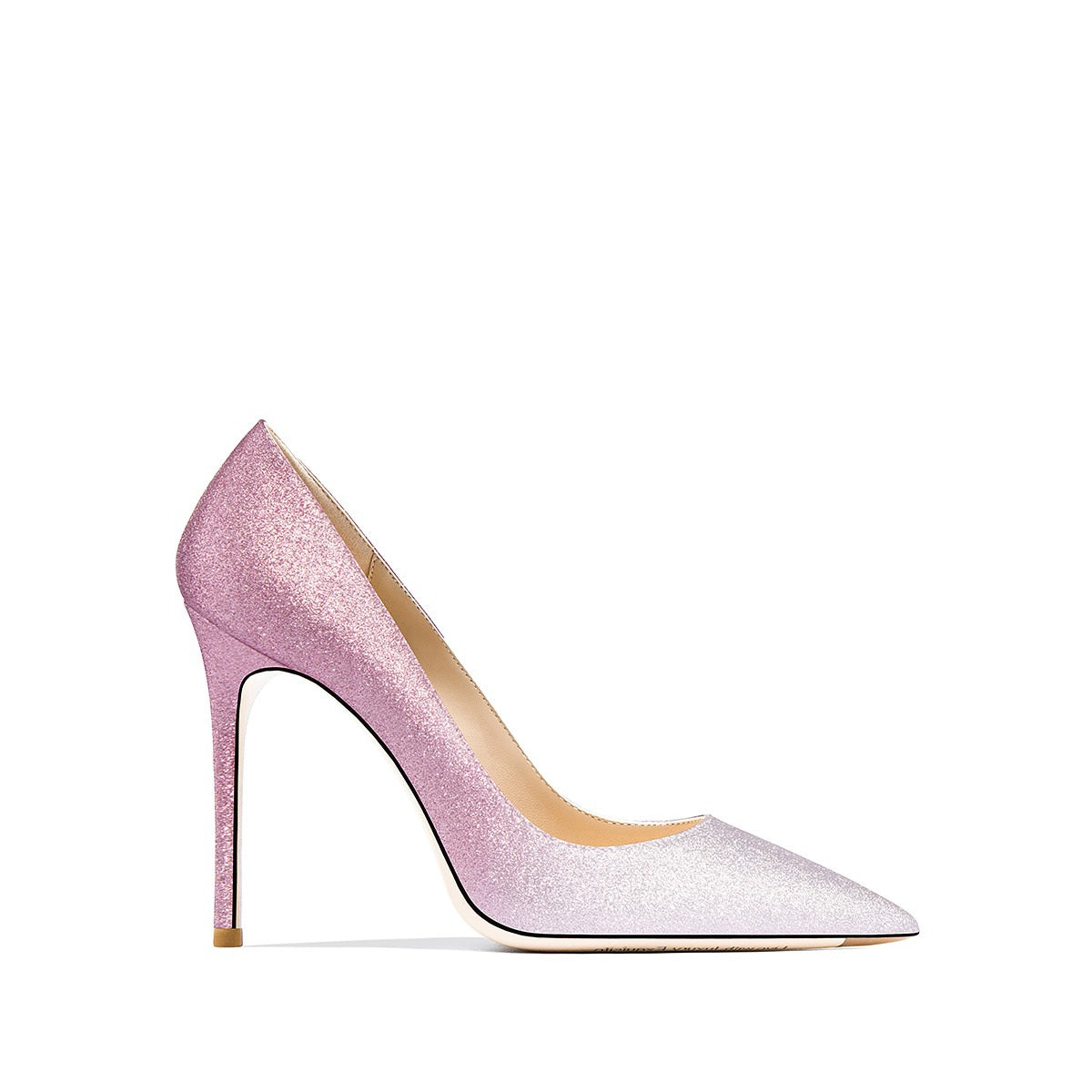 Josephine Silver-Blue Sequin Beige Bottom Heels