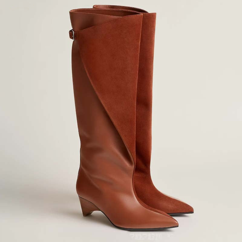 Anneliese Brown Knee High Leather Boots