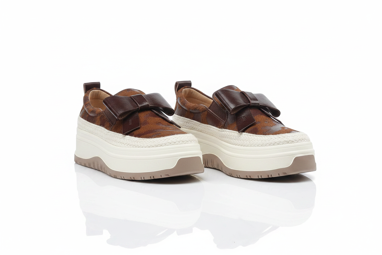 Mandy Brown Platform Sneakers